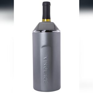 Vinglacé Wine Bottle Chiller- Portable Champagne Insulator- Stainless Steel Wine